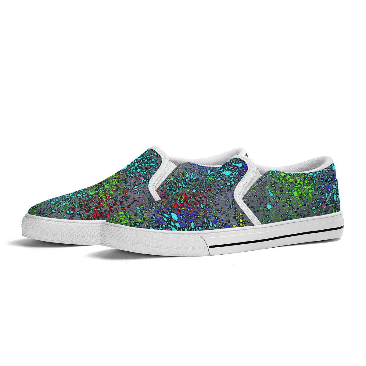 Old Geezer Paint Splatter Slip-on Shoes
