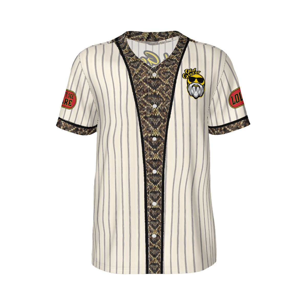 Old Geezer Logo Short Sleeve Baseball T-shirt