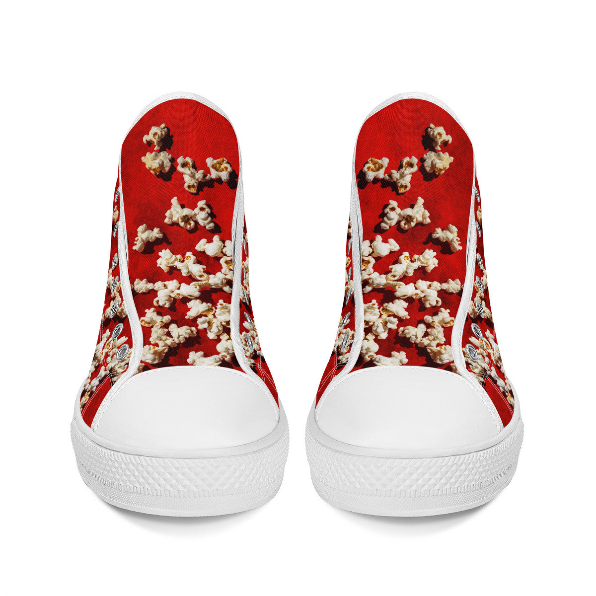 Popcorn Red High-Top Canvas Shoes
