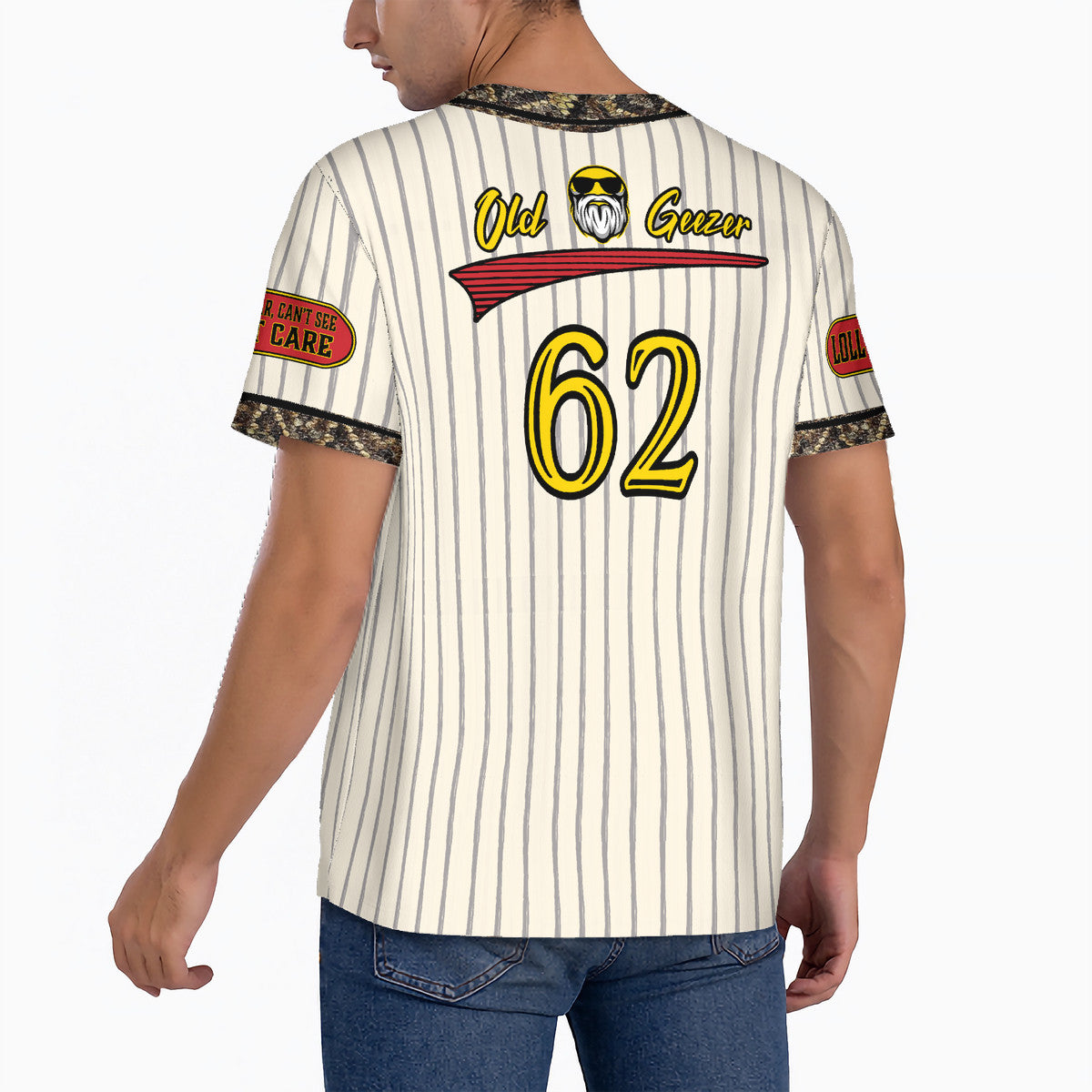 Old Geezer Short Sleeve Baseball T-shirt