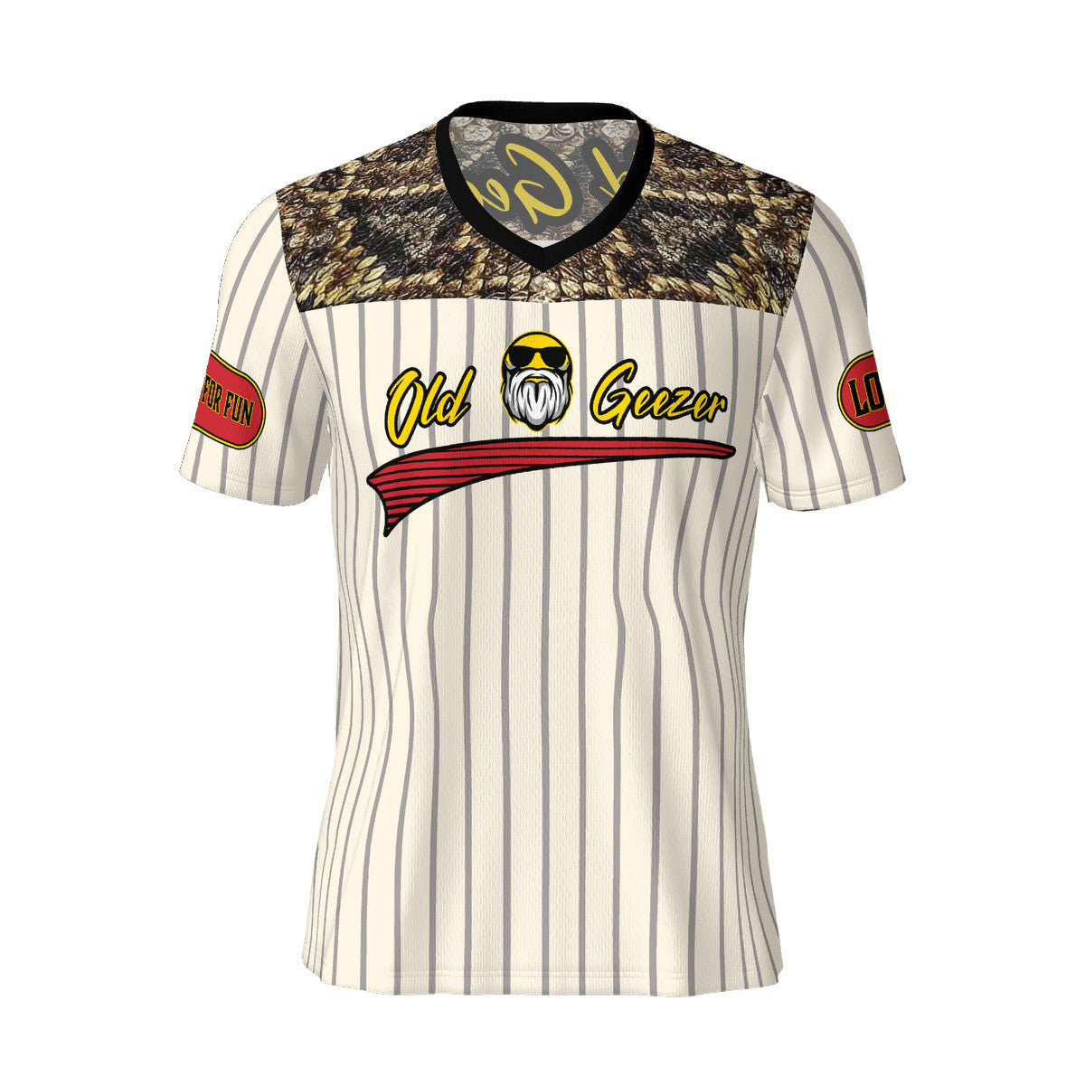 Old Geezer Football Rugby Game Jersey T-Shirt