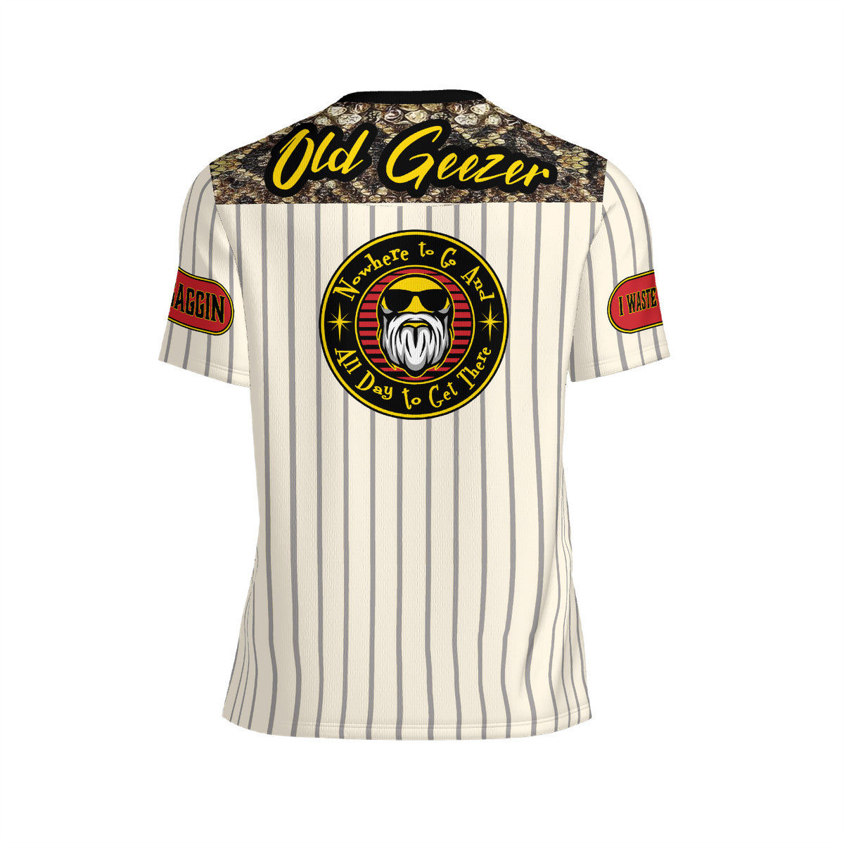 Old Geezer Football Rugby Game Jersey T-Shirt