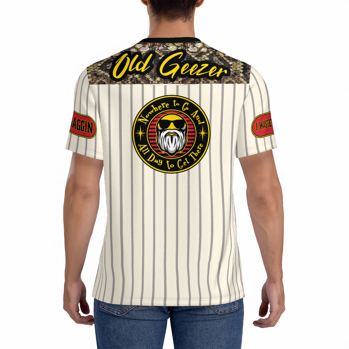 Old Geezer Football Rugby Game Jersey T-Shirt