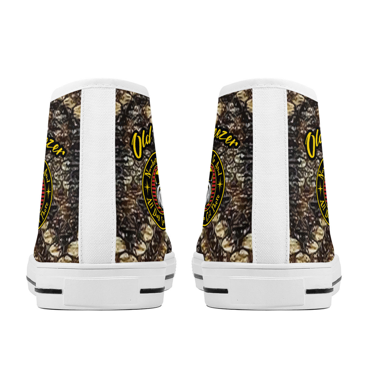 Old Geezer vintage style High top Canvas Sneakers