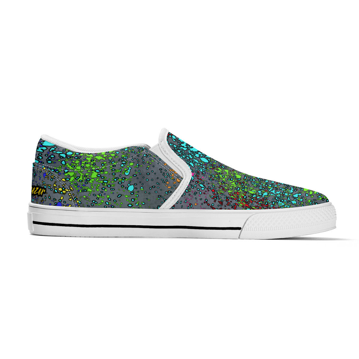Old Geezer Paint Splatter Slip-on Shoes