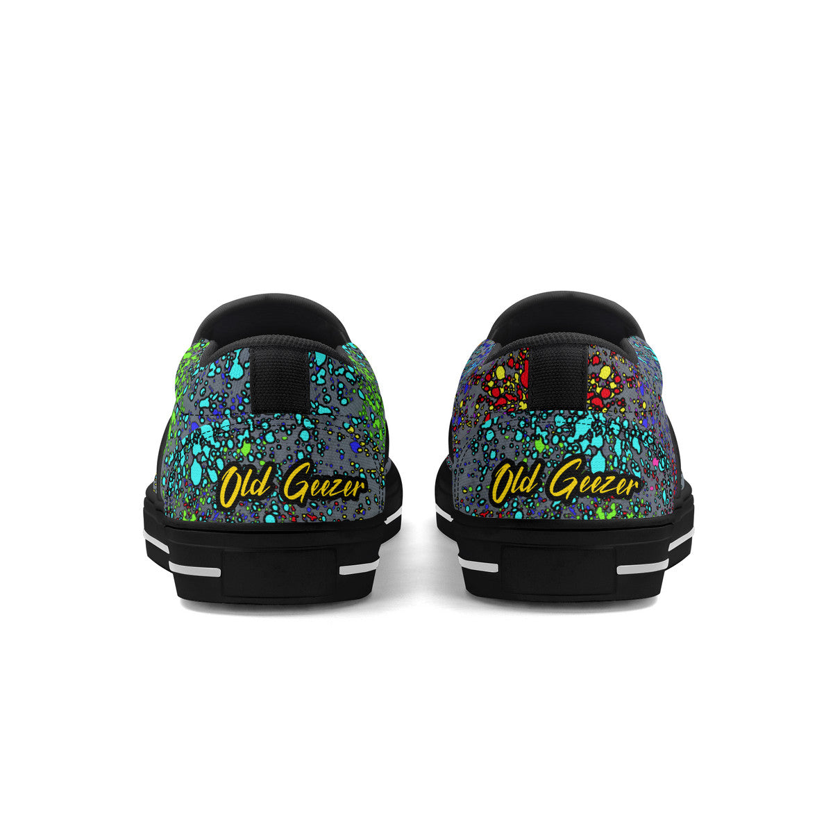 Old Geezer Paint Splatter Slip-on Shoes