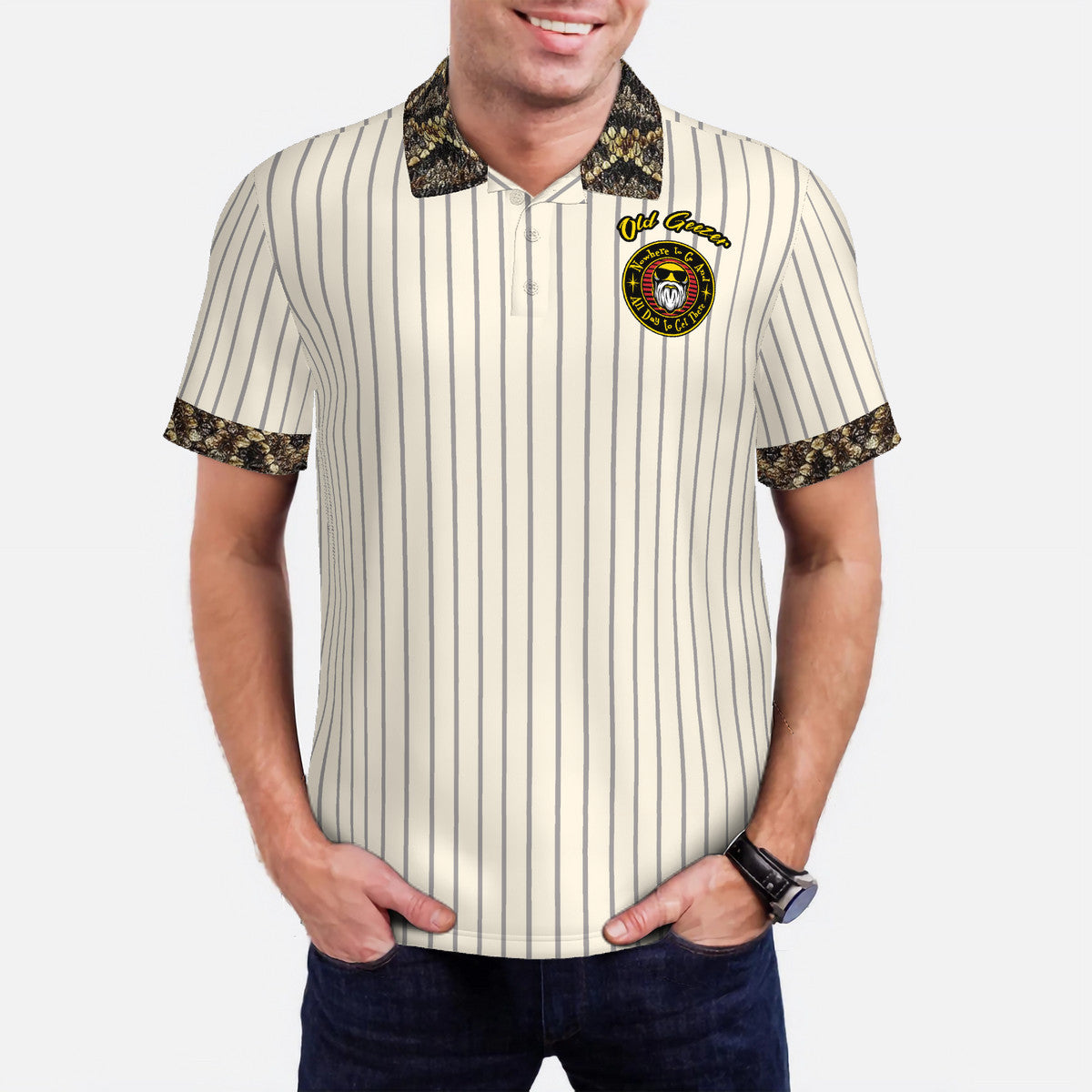Old Geezer Rattler Polo Shirt