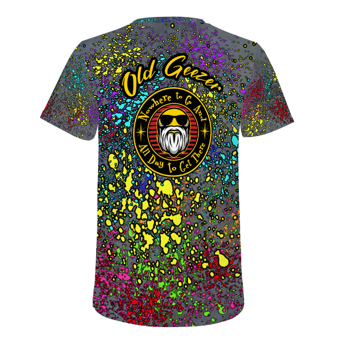 Old Geezer Paint Splatter T-Shirt