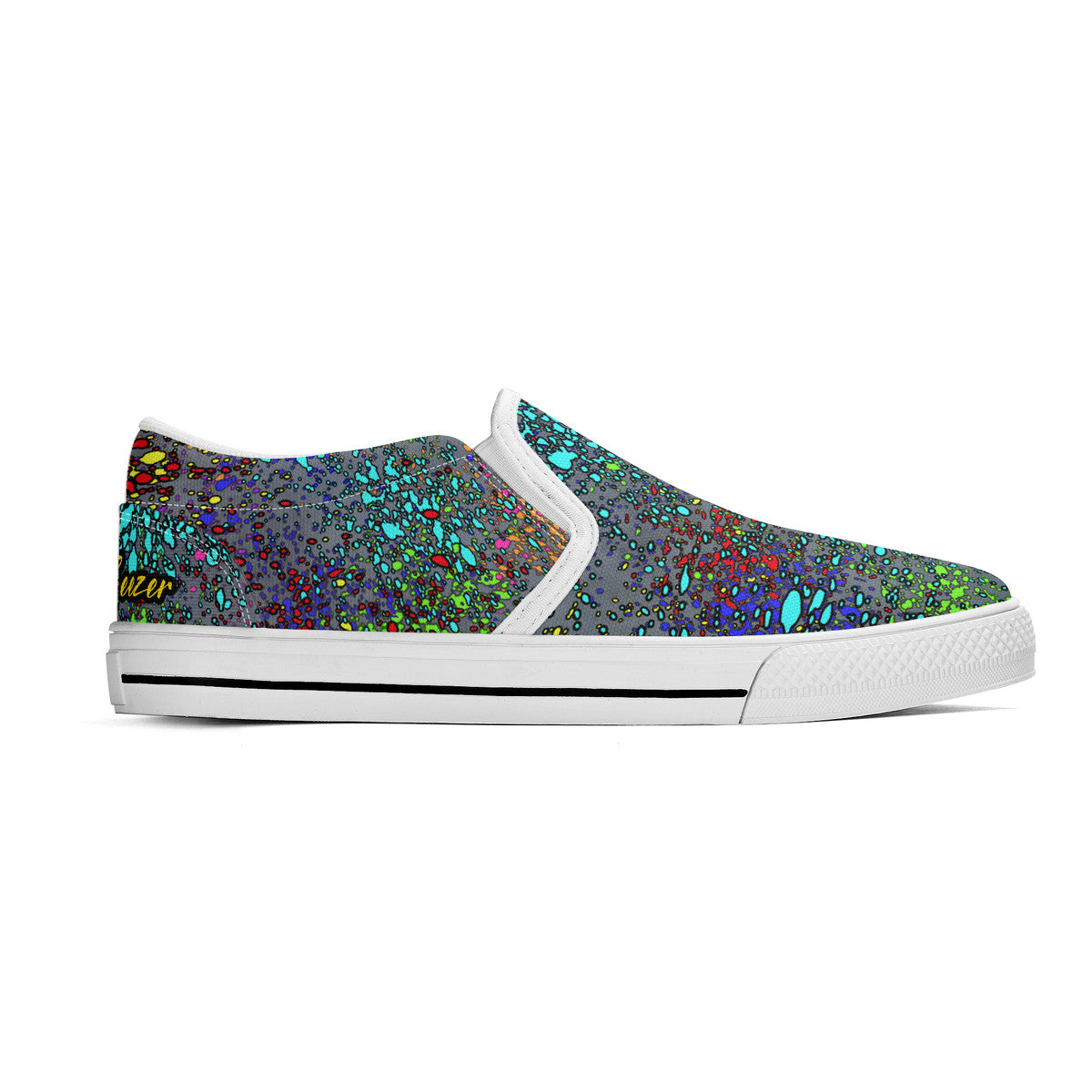 Old Geezer Paint Splatter Slip-on Shoes