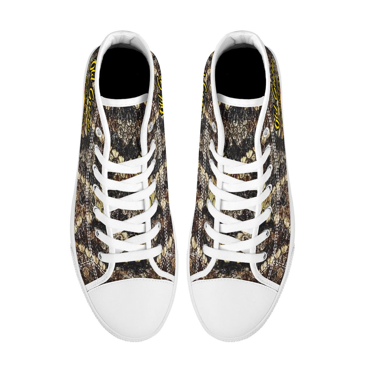 Old Geezer vintage style High top Canvas Sneakers