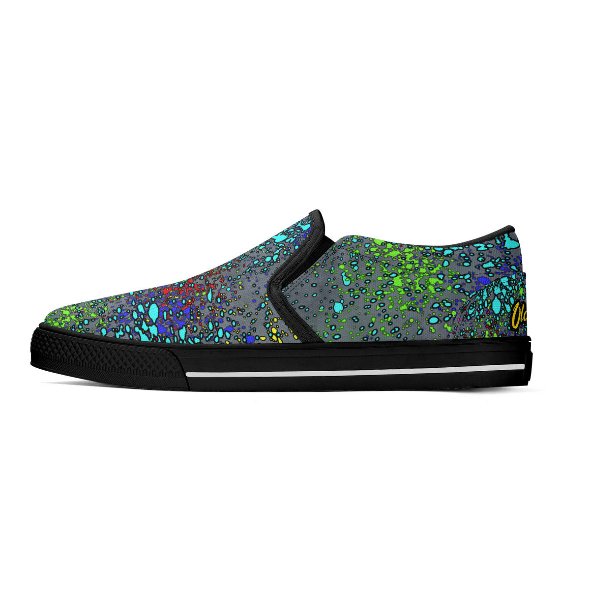 Old Geezer Paint Splatter Slip-on Shoes