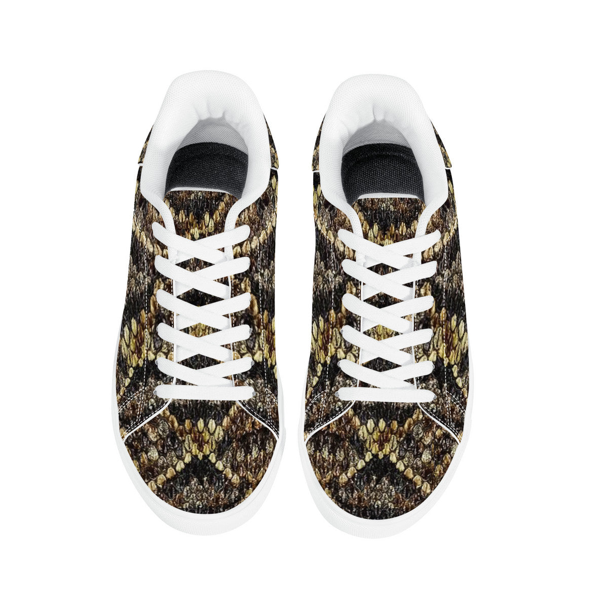 Old Geezer Rattler Low-Top Synthetic Leather Sneakers - White