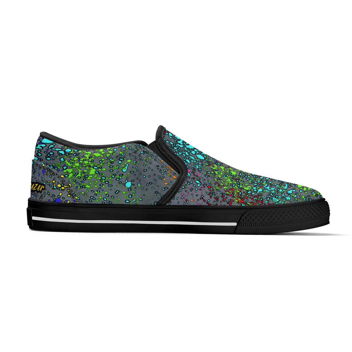 Old Geezer Paint Splatter Slip-on Shoes