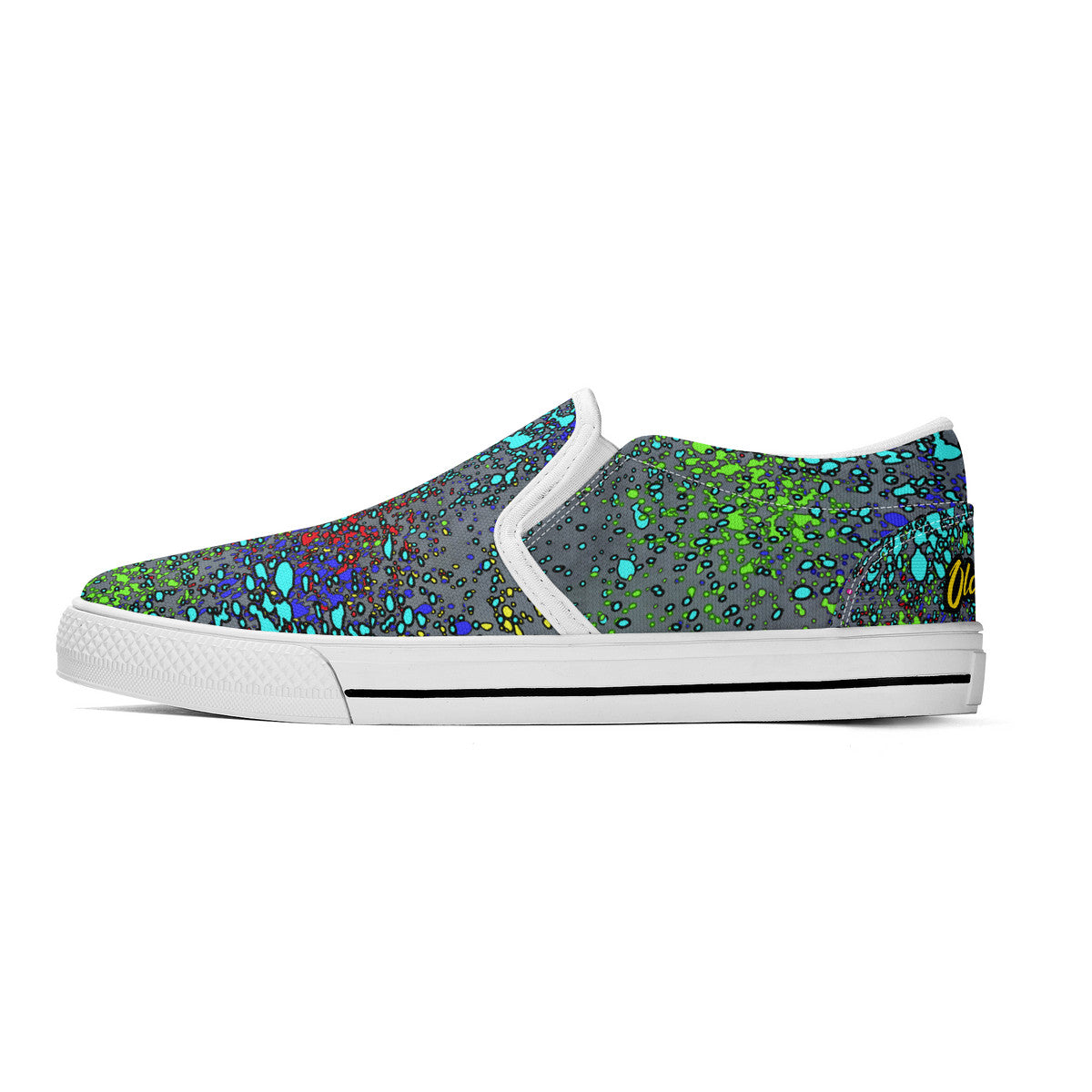 Old Geezer Paint Splatter Slip-on Shoes