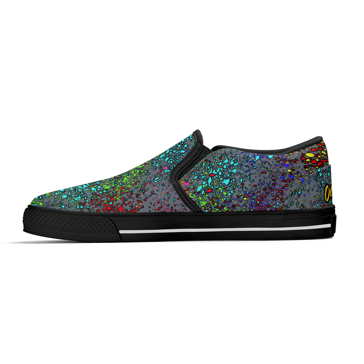 Old Geezer Paint Splatter Slip-on Shoes
