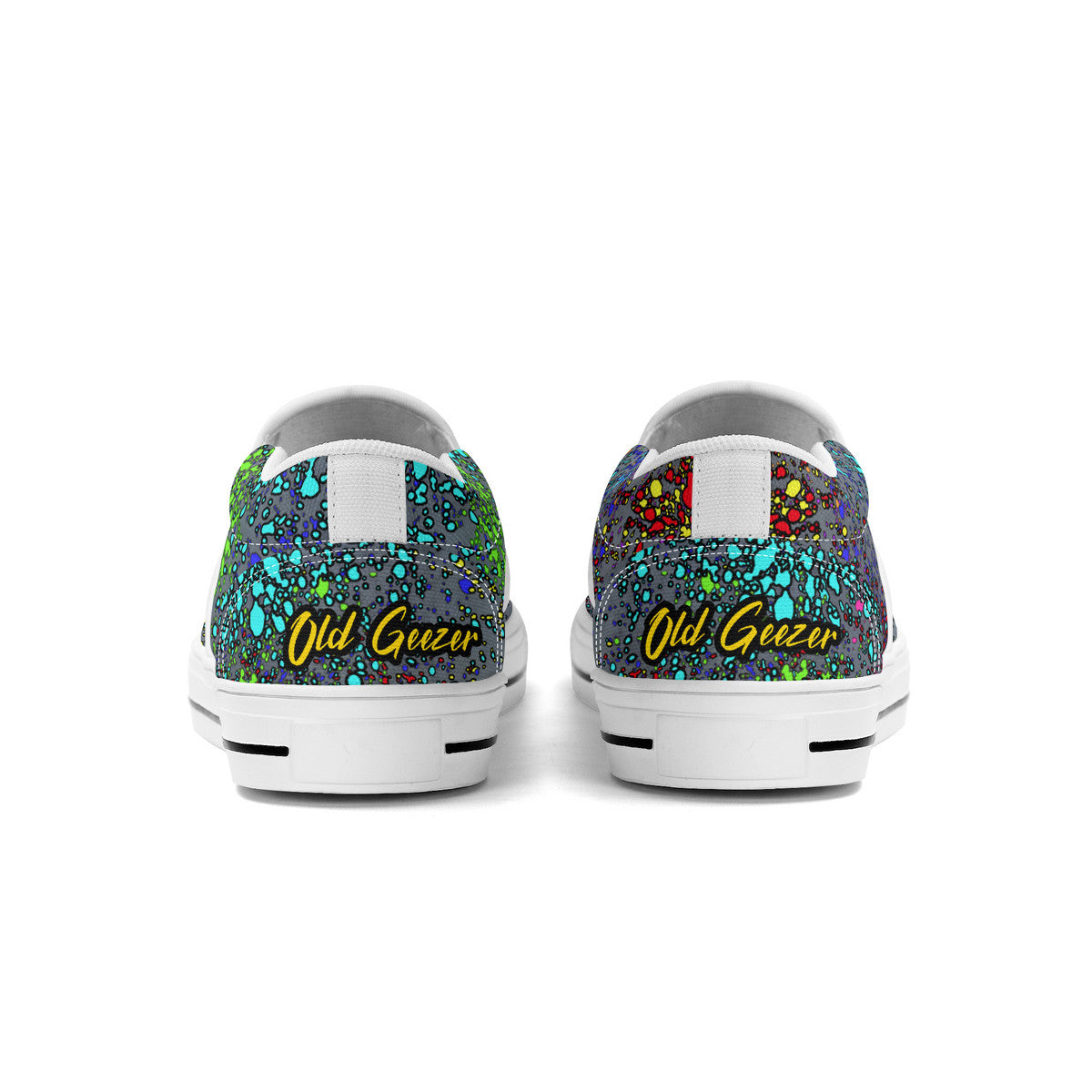 Old Geezer Paint Splatter Slip-on Shoes