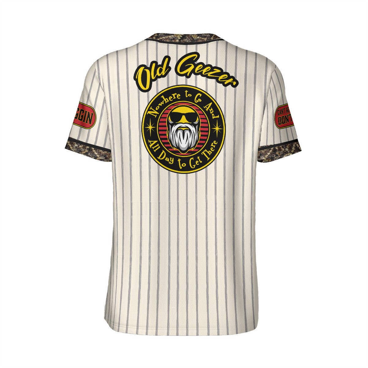 Old Geezer Logo Short Sleeve Baseball T-shirt