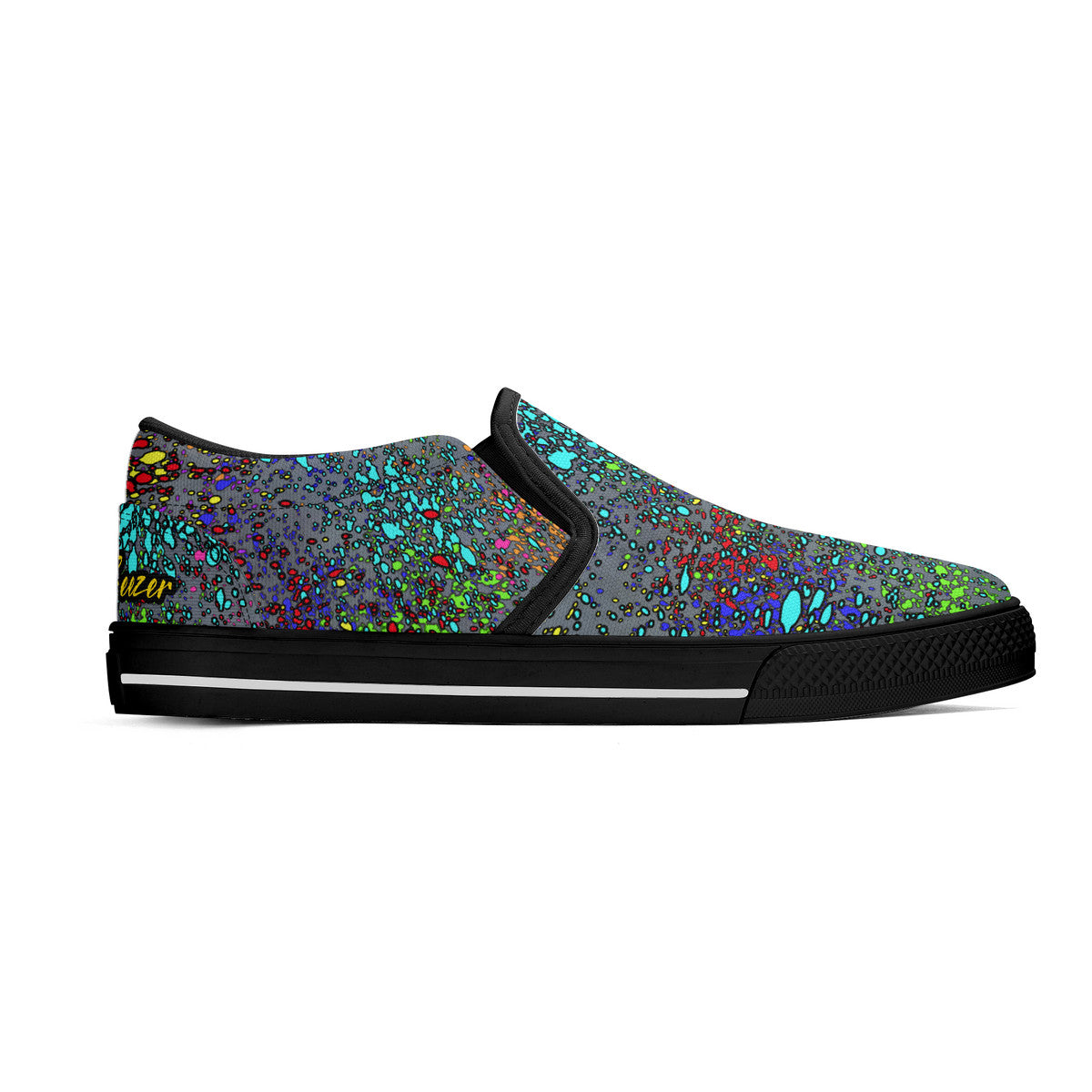 Old Geezer Paint Splatter Slip-on Shoes