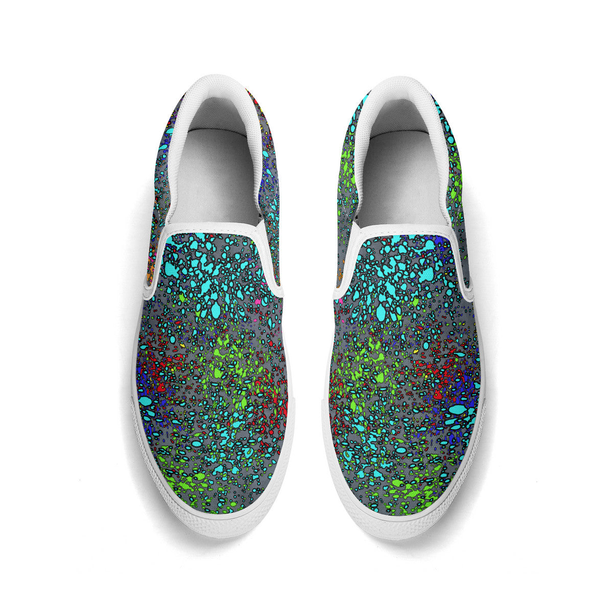 Old Geezer Paint Splatter Slip-on Shoes
