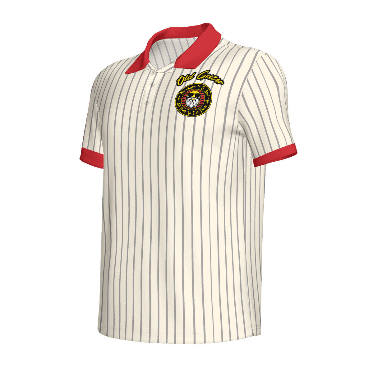 Old Geezer Red Polo Shirt