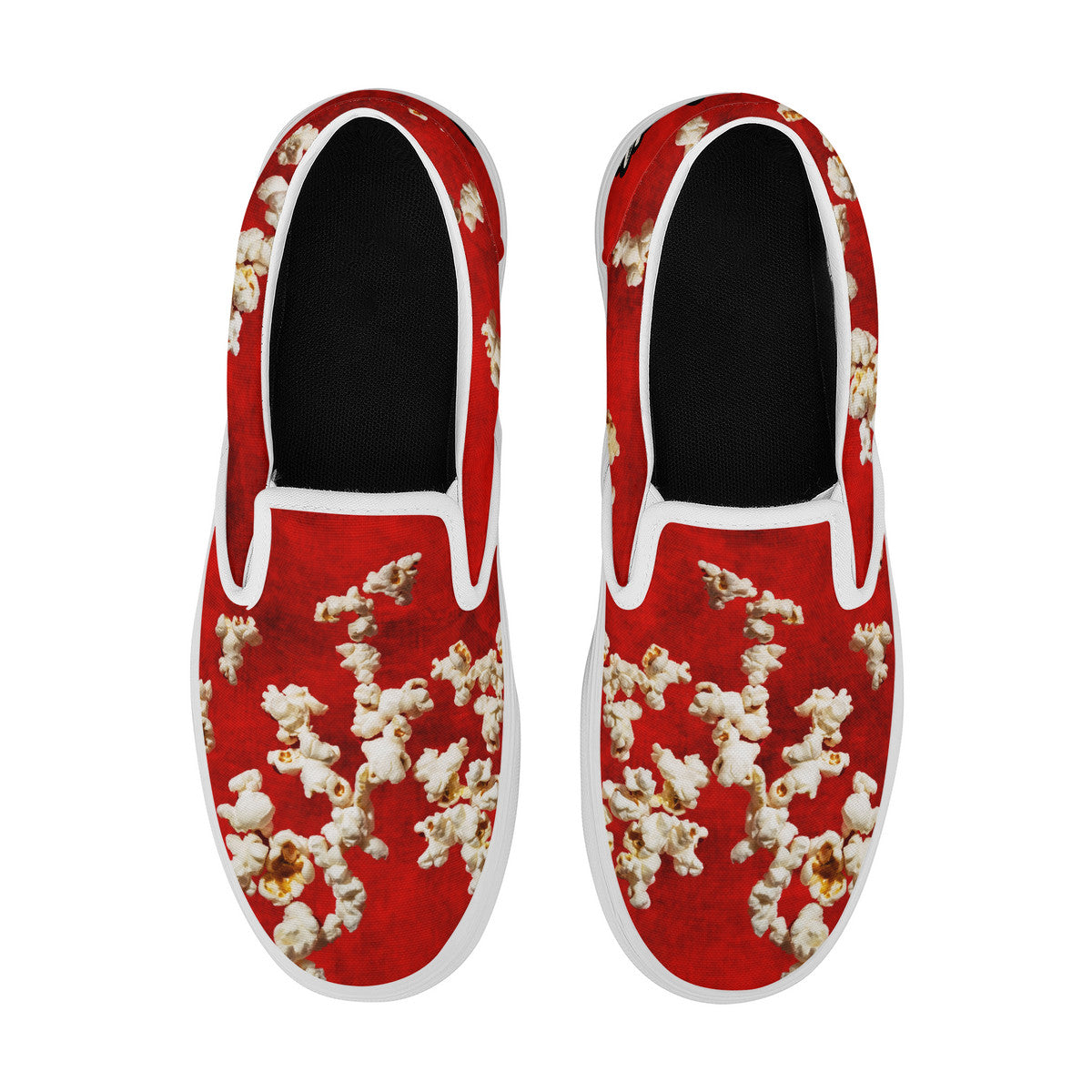 Popcorn Red Skate Slip On Shoes