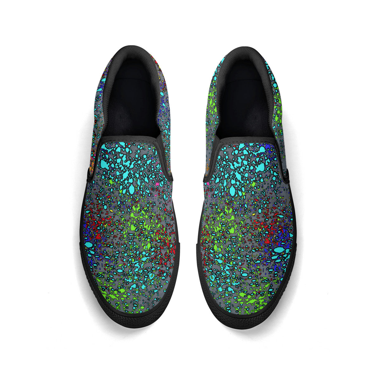 Old Geezer Paint Splatter Slip-on Shoes