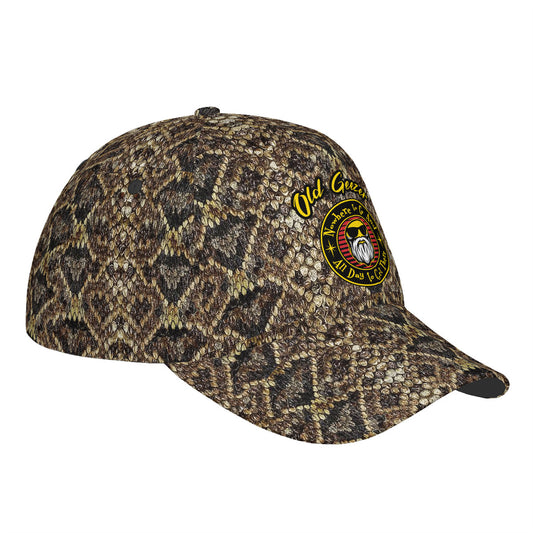 Old Geezer Nowhere to go  Curved Brim Baseball Cap (AOP)