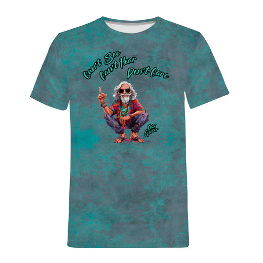 Old Geezer Hippie Don't Care T-Shirt