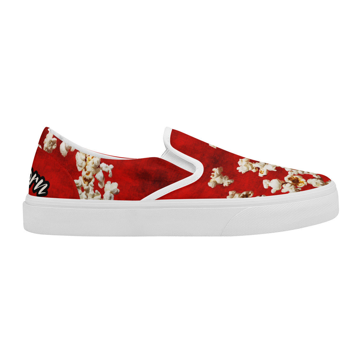 Popcorn Red Skate Slip On Shoes