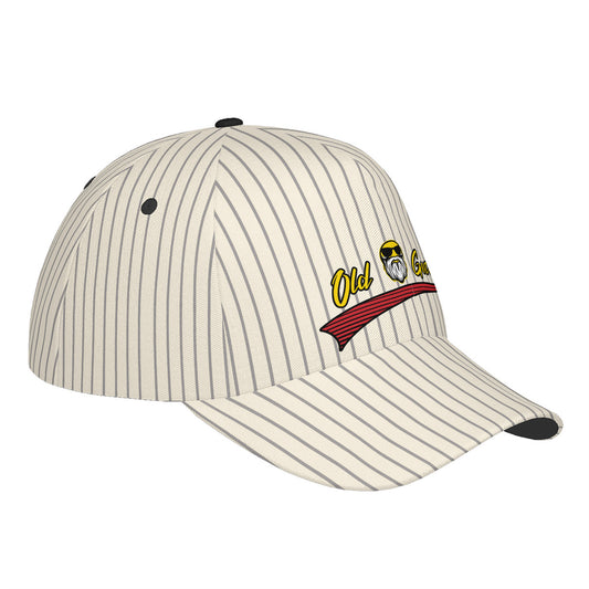 Old Geezer Stripe Arrow logo Curved Brim Baseball Cap (AOP)