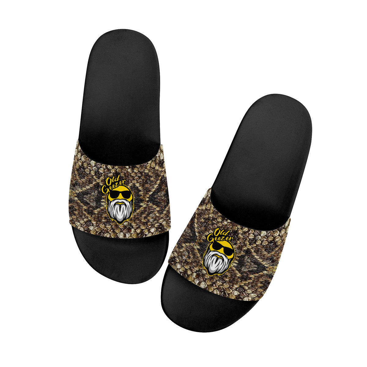 Old Geezer Rattler Slide Sandals - Black