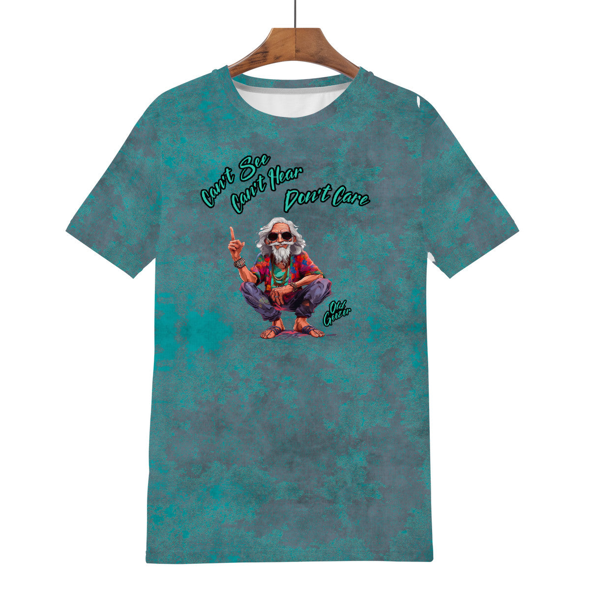 Old Geezer Hippie Don't Care T-Shirt