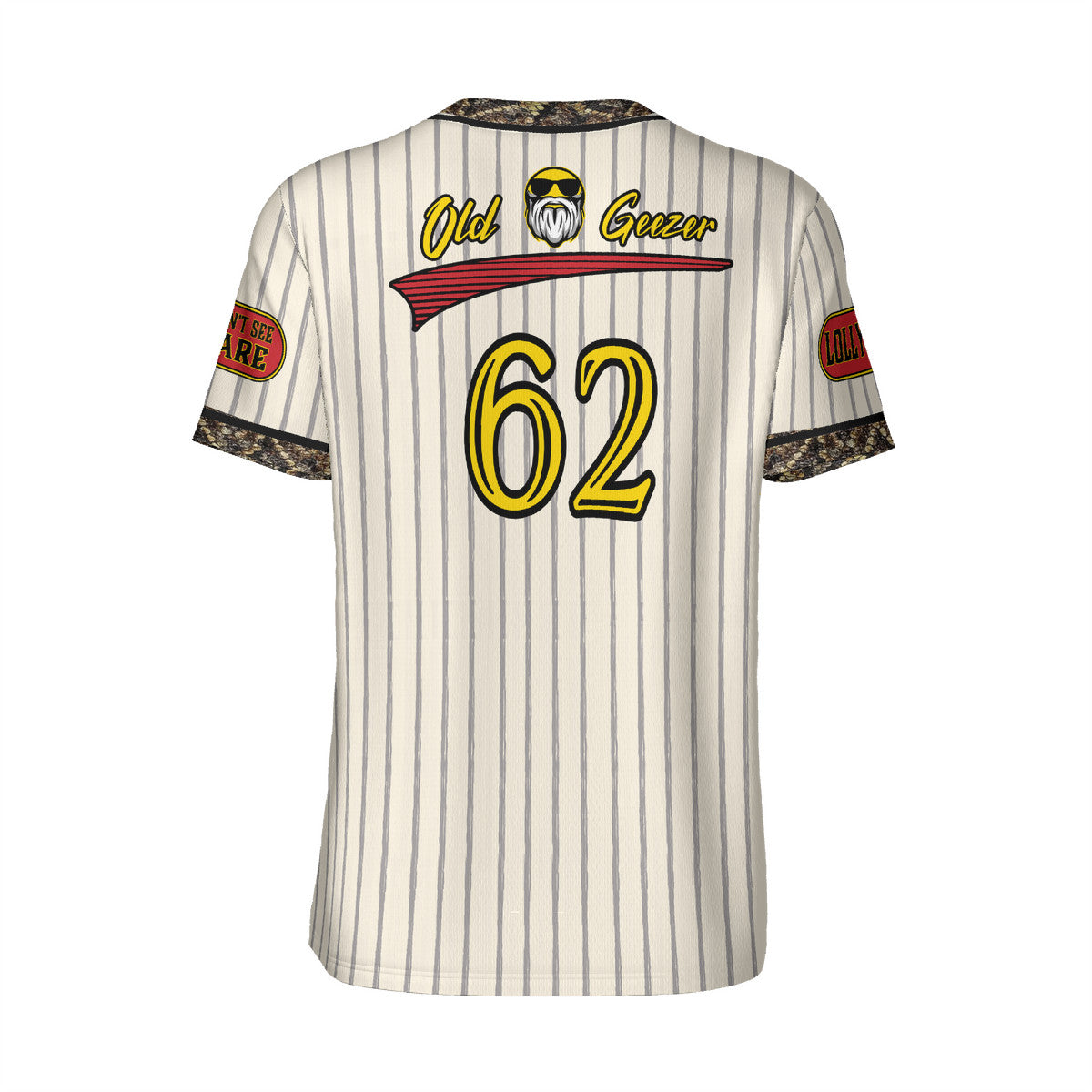 Old Geezer Short Sleeve Baseball T-shirt