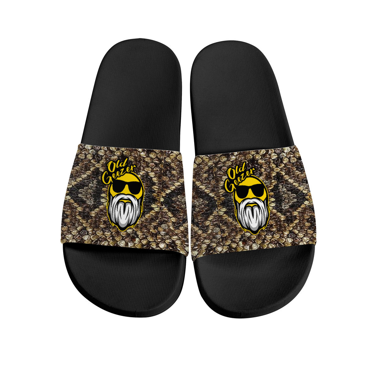 Old Geezer Rattler Slide Sandals - Black