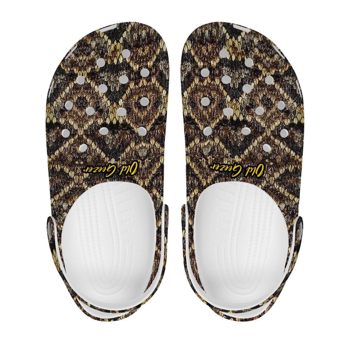 Old Geezer Rattler Crocs Clogs
