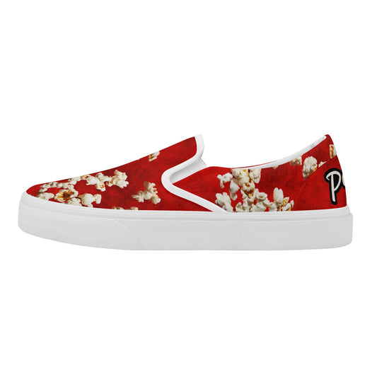 Popcorn Red Skate Slip On Shoes