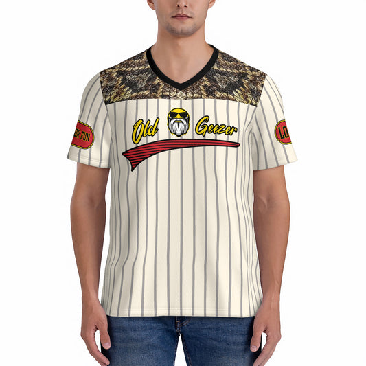 Old Geezer Football Rugby Game Jersey T-Shirt